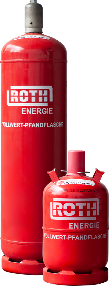 Heizgas Pfandflasche rot