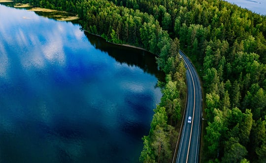 HVO_Auto_fährt_durch_Wald